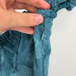 Urban Outfitters  Y2K coquette fairy boho Becca blue summer floral midi dress xs Photo 10