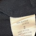 Tahari black Silk Ling Sleeve Blouse 2 Photo 5