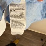 120% Lino Blue Tiered Glitter Mini Dress Palm Print Size XS Photo 8