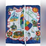 Souvenir Of Barbados Vintage Sheer Nylon Scarf Approx. 28 X 31 Blue Photo 5