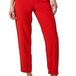 Sugar Lips  Valentines High Waisted Skinny Cropped Pants XS Red Bold Career Work Photo 0