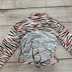 Princess Polly Pink Zebra Open Back Tie Shirt Photo 9