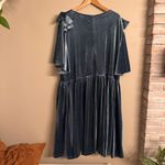 JESSAKAE‎ Velvet Bow Party Dress Blue Size 5X Photo 6