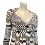 Geometric Long Sleeve Maxi Jersey Dress Size undefined Photo 4