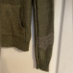Fox Racing Olive Green Cable Knit Women's Hooded Sweater S Streetwear Casual Photo 2
