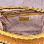 Dooney & Bourke Vintage Mustard Leather Hobo Bag Photo 14