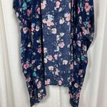 a.n.a . A New Approach Navy Pansy Floral Kimono Sz.S-MT NWT Photo 2