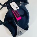 La Senza  Metallic Silver & Black Lightly Padded Underwire Bra Size 34DD NWT Photo 8