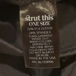 Strut this  Women’s Black, White & Brown One Size Color Block High Waist Leggings Photo 3