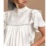 Free People  Le Femme Top in White BNWTS Photo 2