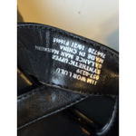 Worthington  Black Braided Strap Open Toe‎ Sandle Buckle 1.5" Heel Summer Style Photo 7