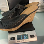 Franco Sarto , Black laser cut wedges size 9.5M Photo 9