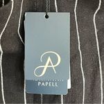 Adrianna Papell NWT Women’s Linen Blend Black White Striped Shorts Size XL Photo 6