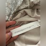 ZARA NWT Knotted Sequin Silver Dress Size M Photo 7