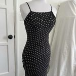Princess Polly  Black White Polka Dot Maxi Dress Spaghetti Strap Slip Y2K Sz US 2 Photo 2