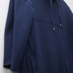 UGG  Astrid Poncho Navy Blue Cowl Neck 3/4 Sleeve Pullover Sweatshirt Women M‎ L Photo 2