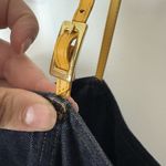 ESCADA Women’s Blue Denim Bodycon Suspender Dress Size 42 US 12 Y2K Photo 3