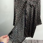 Morgan Taylor  Intimates Floral Black sleep night gown button down size 2X XXL Photo 4