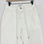 Judy Blue  High Rise Cuffed Jogger Jean Size 3/26 NEW Ecru White Non Distressed Photo 3