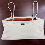 Nike Cream Colored Bandeau Swim Top with Removable Straps Size Small Photo 1