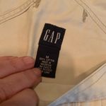 Gap Short Vintage Overalls Women's Size M Beige Denim Romper Coveralls Photo 4
