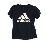 Adidas Women's Black Logo Graphic T-Shirt – Size Small Petite Photo 6