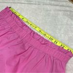 Aerie pink shorts size Medium paper bag high waisted ruffle hem lightweight Photo 4
