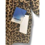 Abound NWT  Tie Front Cotton Poplin Crop Top - Size L - Leopard Print Photo 1