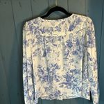 Gap  Blue and White Floral B/D Blouse | Women’s Size Small Photo 2