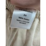 Thirdlove  Shorts Women 2X Cream Sweatpant Fleece Cut Off Lounge Sleep Photo 6