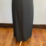 Rhapsody Vintage 90’s Solid Black Velvet Cowl Back Full Length Formal Dress Photo 7