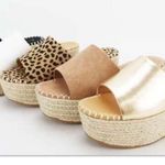Bamboo Cheetah Print Espadrille Platform Slip On  Photo 2
