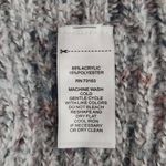 cupio  Gray Chunky Knit Poncho Sweater Size Small/Medium NWT Gray Hoodie Sweater Photo 8