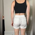 Athleta  100% Linen White Shorts Size 4 Photo 3