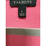 Talbots Puff Sleeve Short Sleeve Pink Sweater Size Large Scoop neck Preppy Photo 4