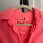 Frank & Eileen  Barry Neon Coral Famous Denim Button Down Photo 1