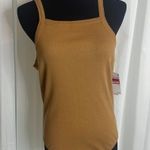 BP NWT Mocha Brown  T-Back Tank Bodysuit Photo 0
