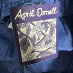 April Cornell Vintage Blue Floral Straight Leg Pants Medium NEW Deadstock Photo 3