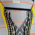 THML  FRINGE SLEEVE STRIPED ABSTRACT KAFTAN DRESS SWIM COVER MEDIUM Photo 2