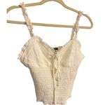 Forever 21 White Babydoll Cropped Tank Size Medium Photo 1