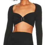 LPA  Naomi Cropped Top in Black XS Photo 0