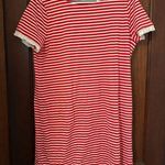 J.Crew J0862 Striped Poplin Trimmed Dress Ruffle Sleeves XL Photo 0