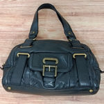 Michael Kors  Buckle Satchel Shoulder Handbag Y2K Retro Purse Black Photo 0