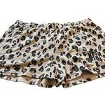 MarleyLilly Terry Lounge Shorts Leopard Print Elastic Waist Casual XL NWT Photo 0