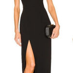 Amanda Uprichard  Queen Halter Maxi Gown In Black Photo 0