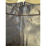 NYDJ Women's Aline Skirt Vegan Leather Size 2 Lift Tuck Technology Cordovan Photo 4