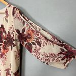 Lulus  Shifting‎ Dears Floral Shift Dress Cut Out Sleeve Beige Cream Mini Large Photo 16