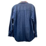 Vintage 90s Style Studio Denim Blouse Women’s Medium Used 3 Looks in 1 Autumn Blue Photo 14