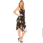 ALC Frank A.L.C. Natalia Tiered Floral Two-Tone Ruffled Silk Dress 763 Photo 4