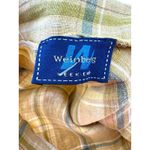 Vintage Weinberg Weekend 100% Linen 2pc Set Safari Jacket & Plaid Midi Skirt 40 Size M Photo 13